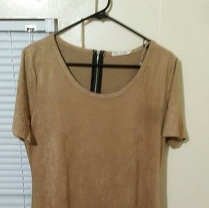 Suede Textured Dress